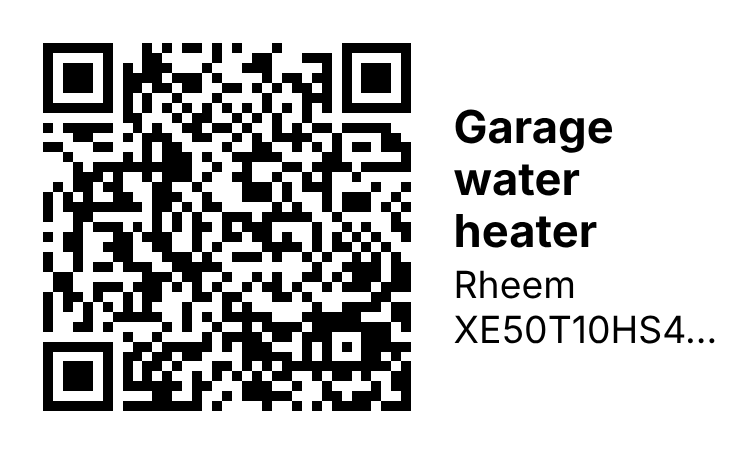 A 50 × 30 mm label as the PDF holds it